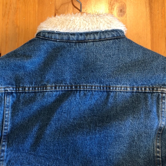 American Apparel Sherpa Denim Jacket Size XS - Picture 5 of 5